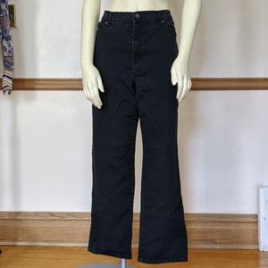 Denim Black Stretch Jeans size 14 by Gloria Vanderbilt